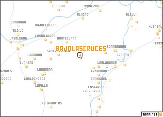 map of Bajo Las Cruces