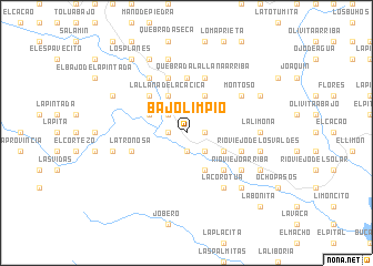 map of Bajo Limpio