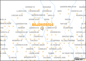 map of Bajo Miranda