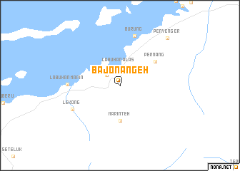 map of Bajonangeh