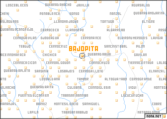 map of Bajo Pita