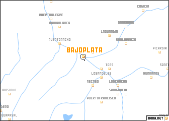 map of Bajo Plata