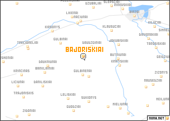 map of Bajoriškiai