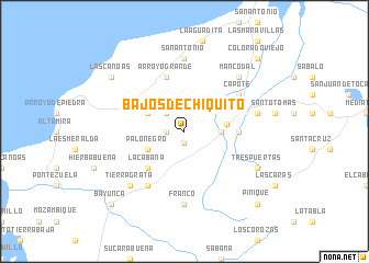 map of Bajos de Chiquito