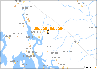 map of Bajos de Iglesia