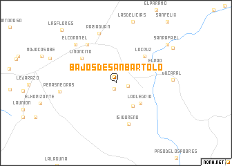 map of Bajos de San Bartolo