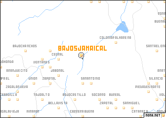 map of Bajos Jamaical