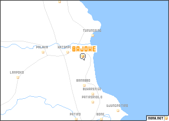 map of Bajowe