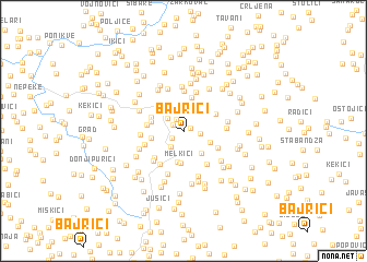 map of Bajrići