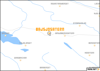 map of Bajsjösätern