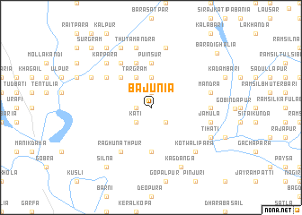 map of Bājunia