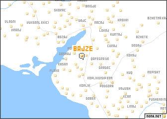 map of Bajzë