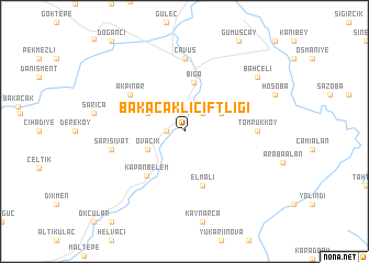 map of Bakacakliçiftliği