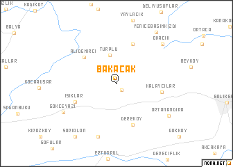 map of Bakacak