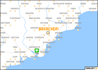 map of Bakacheri