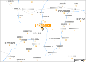 map of Bakadaka