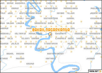 map of Bākāil Nagarkanda