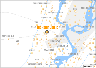 map of Bakainwāla