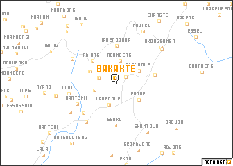 map of Bakakté