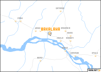 map of Bakalawa