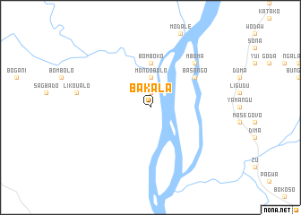 map of Bakala