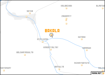 map of Bakala