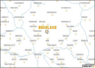 map of Bakaleko