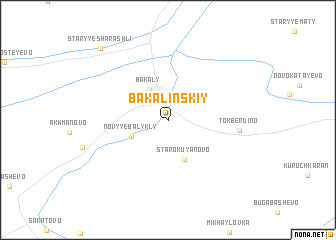 map of Bakalinskiy