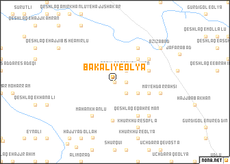 map of Bak ‘Alī-ye ‘Olyā