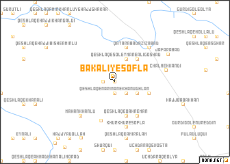 map of Bak ‘Alī-ye Soflá