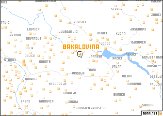 map of Bakalovina