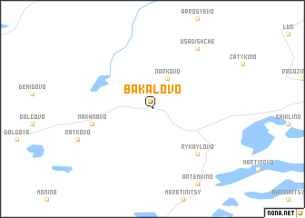 map of Bakalovo