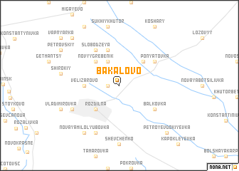 map of Bakalovo