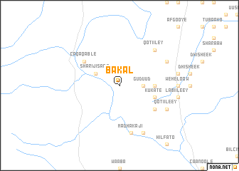 map of Bakal