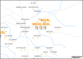 map of Bakal