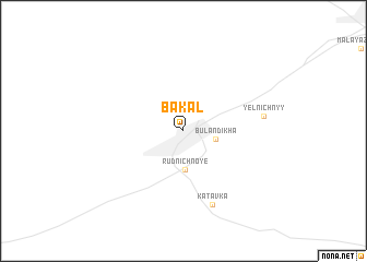 map of Bakal