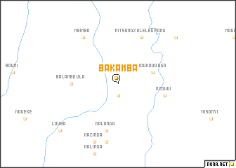 map of Bakamba