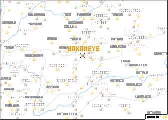 map of Bakameye