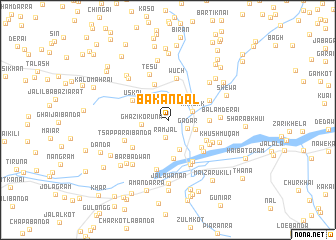 map of Bākandal