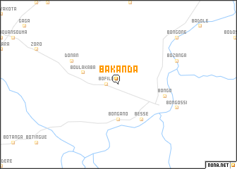 map of Bakanda