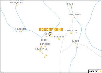 map of Bākān-e Kahn