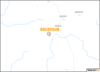 map of Bakanou B