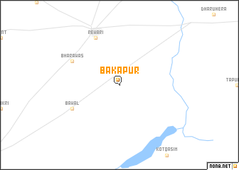 map of Bakāpur