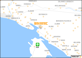 map of Bakarac