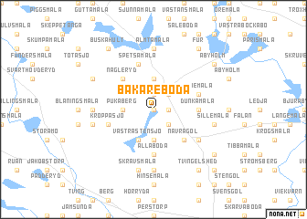 map of Bakareboda