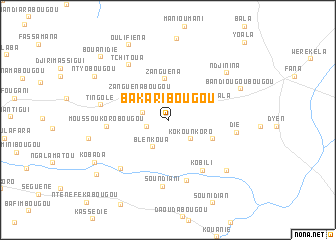 map of Bakaribougou