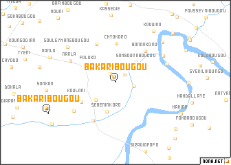 map of Bakaribougou