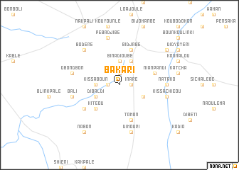 map of Bakari