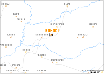 map of Bakari
