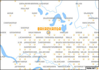 map of Bākārkānda